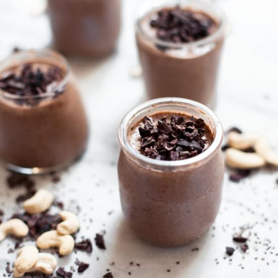 Cashew Chia Cacao Nib Pudding