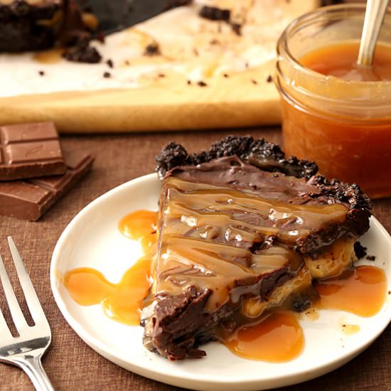 Chocolate Banana Caramel Tart