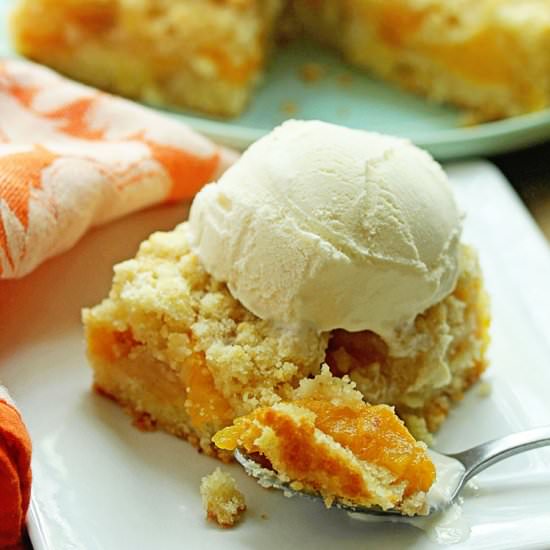 Peach Crumb Bars