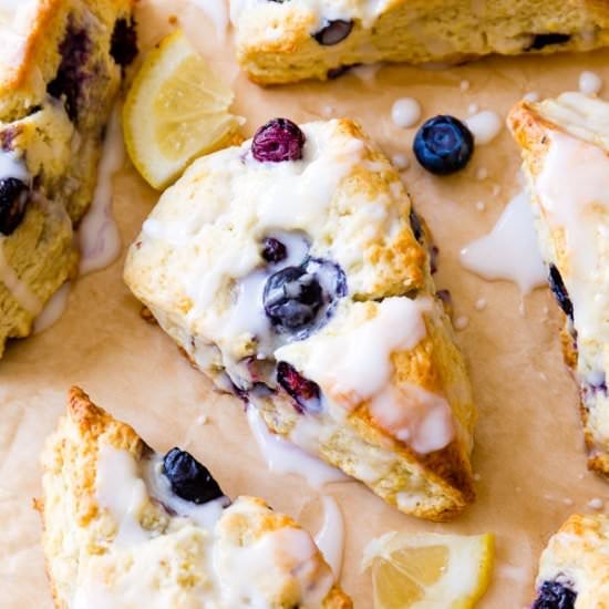 Lemon Blueberry Scones