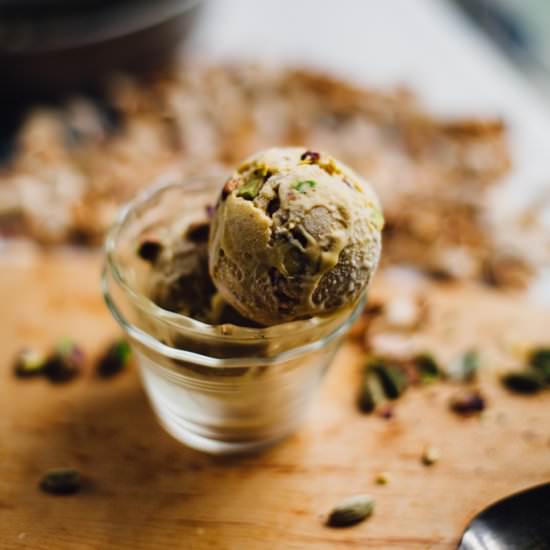 Vegan Mango Kulfi Ice Cream