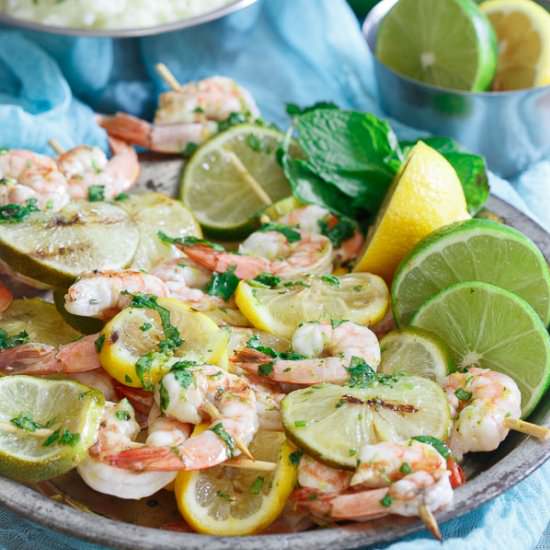 Citrus Grilled Shrimp Skewers