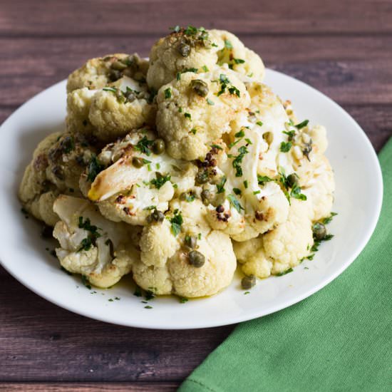Cauliflower & Lemon Caper Dressing