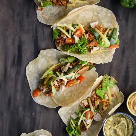 Green Pepper, Chicken Tacos