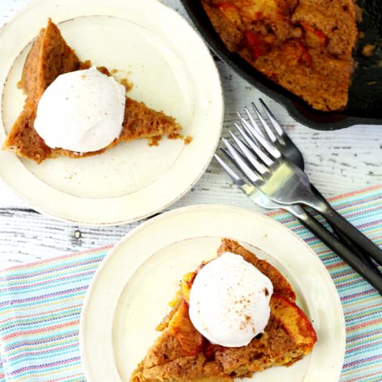 Healthier Peach Cake