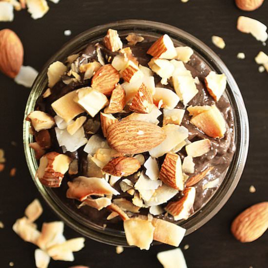 Almond Joy Chocolate Pudding