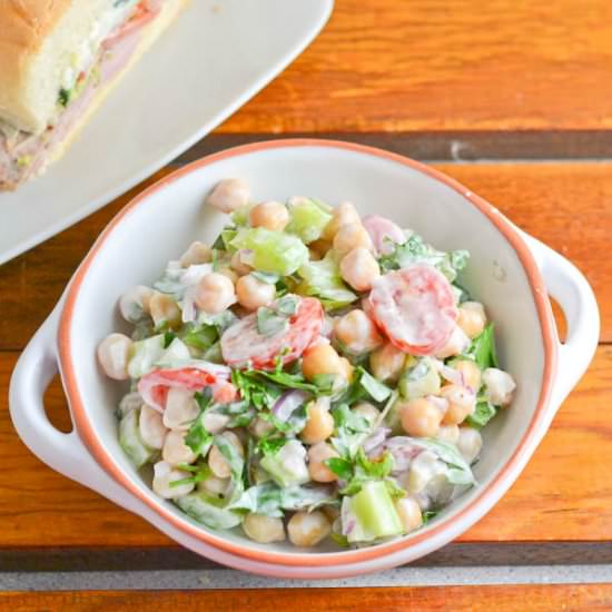 Chickpea w/ Lemon Yogurt Dressing