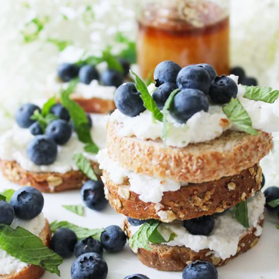Blueberry Ricotta Crostini