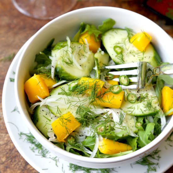 Southern Cucumber and Onion Salad