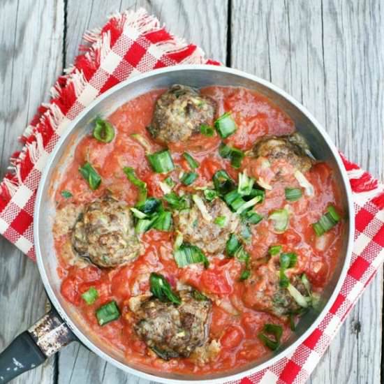 Paleo Zucchini Meatballs