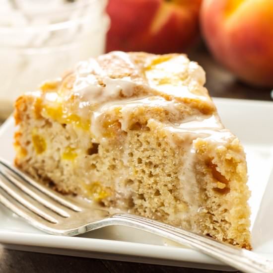 Cinnamon Peach Yogurt Cake