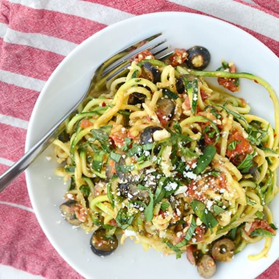 Mediterranean Zucchini Noodles