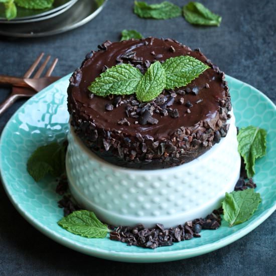 No Bake Chocolate Mint Tart
