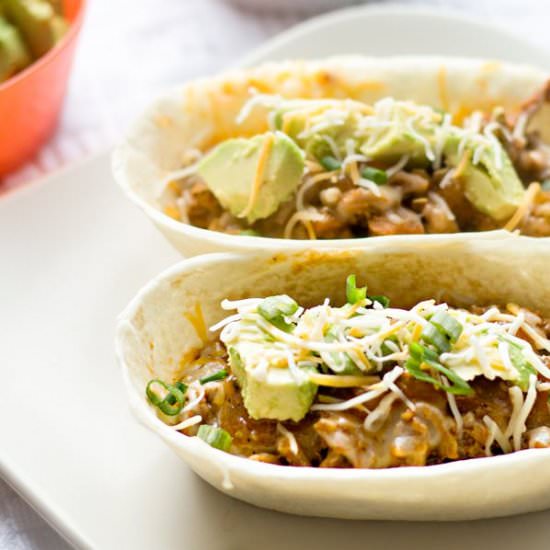 Green Chili Turkey Tacos