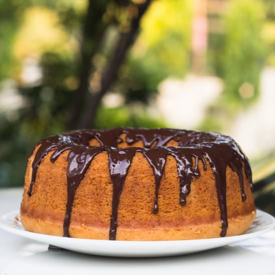 Eggless Vanilla Bundt Cake