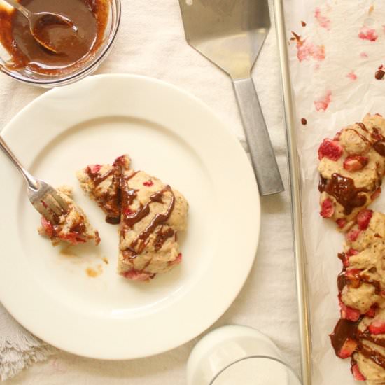 Soft Strawberry Scones