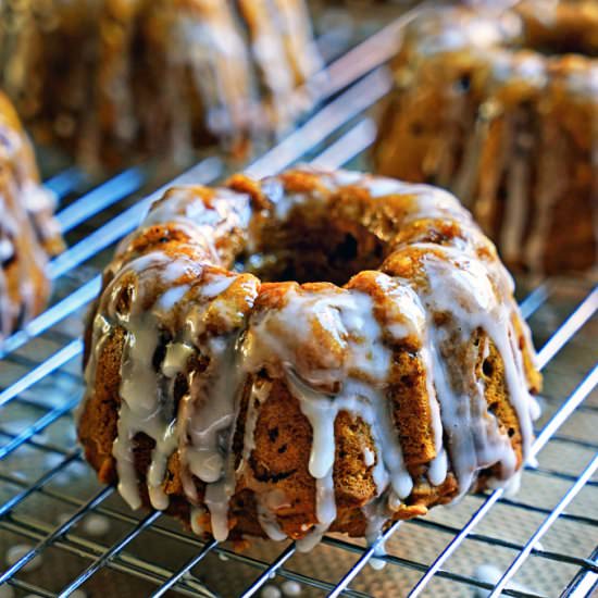 Pumpkin Chai-Spiced Mini Bundts