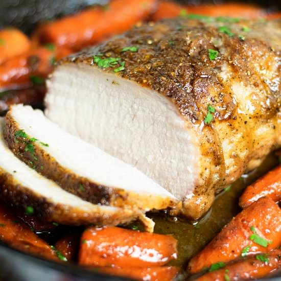 Maple Glazed Pork Loin Roast