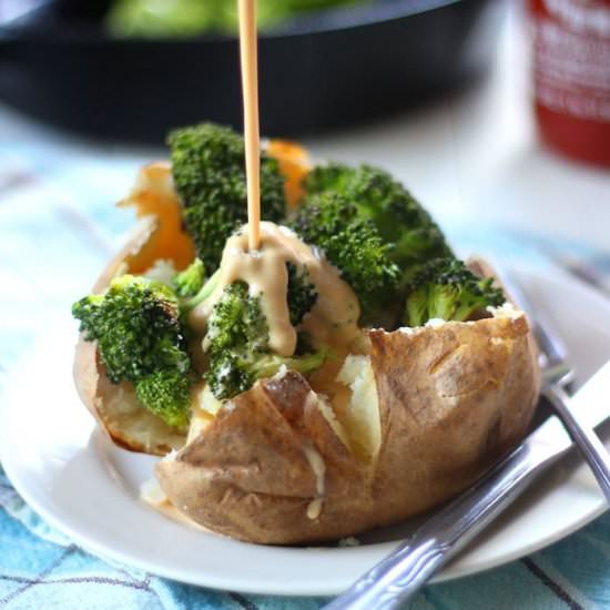 Vegan Broccoli Cheese Potato
