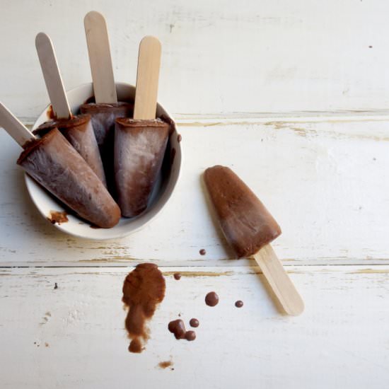 Chocolate Coconut Ice Cream Pops