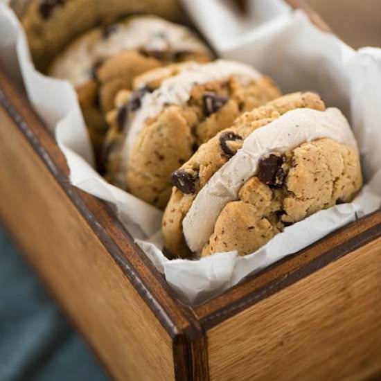 Hazelnut Gelato Sandwiches