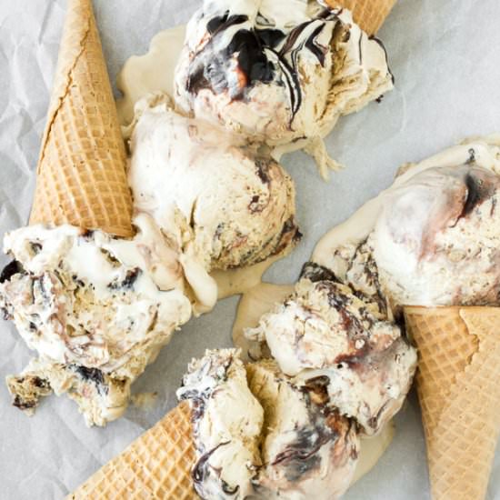 Espresso Kahlua Fudge Ice Cream