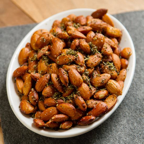 Crock Pot Herbed Almonds