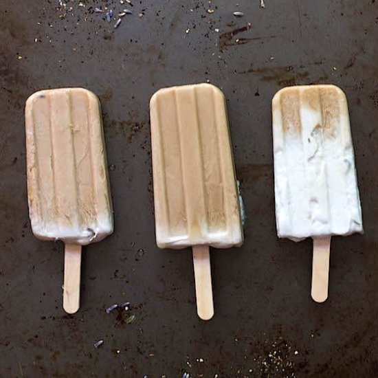 Lavender Chai Latte Popsicles
