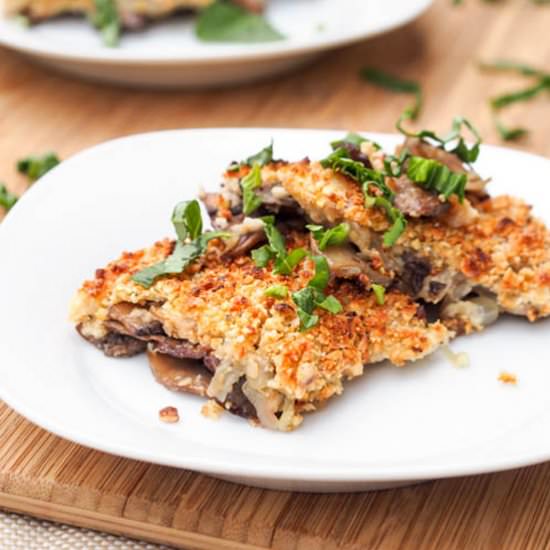 Vegan Mushroom Gratin