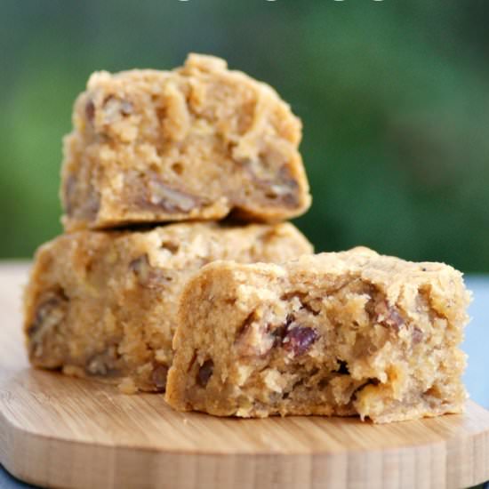 Healthy Vegan Banana Blondies