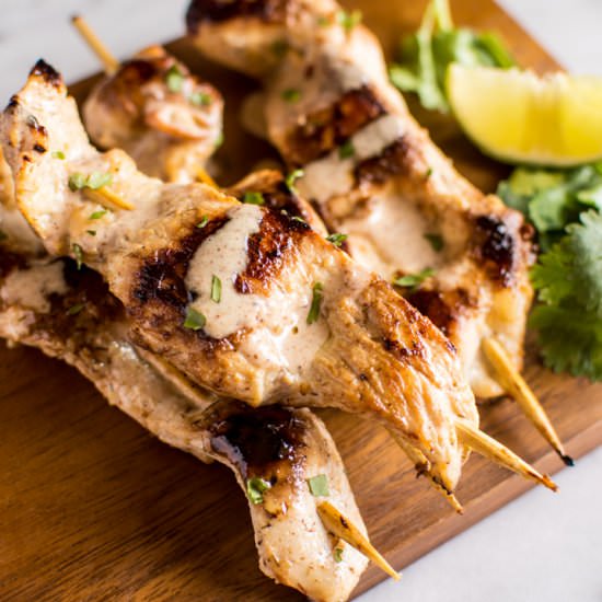 Lemongrass Chicken Satay