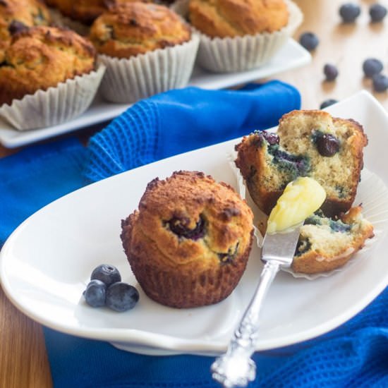 Paleo Blueberry Muffins