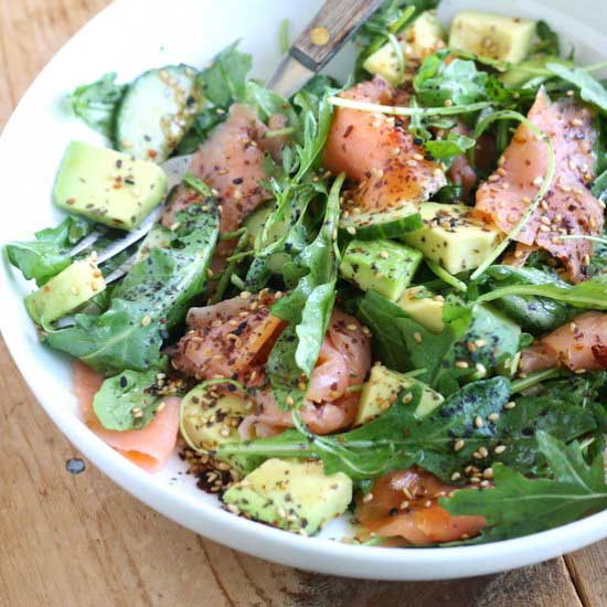 Japanese Smoked Salmon Salad