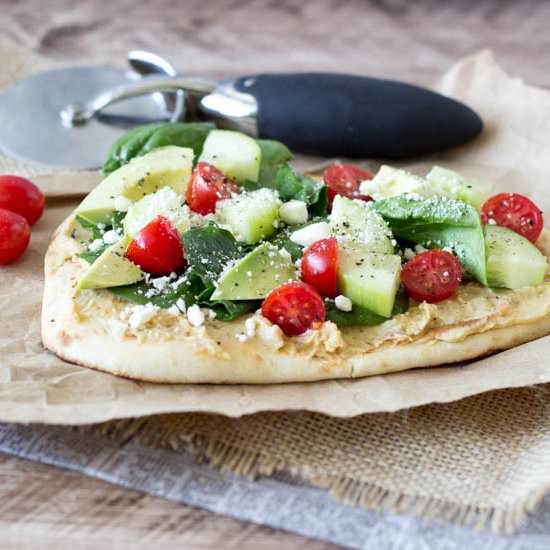 Hummus Pizza