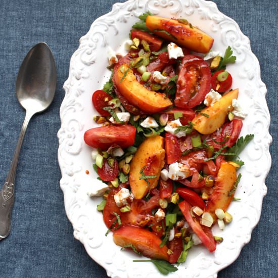 Tomato, Nectarine & Feta Salad