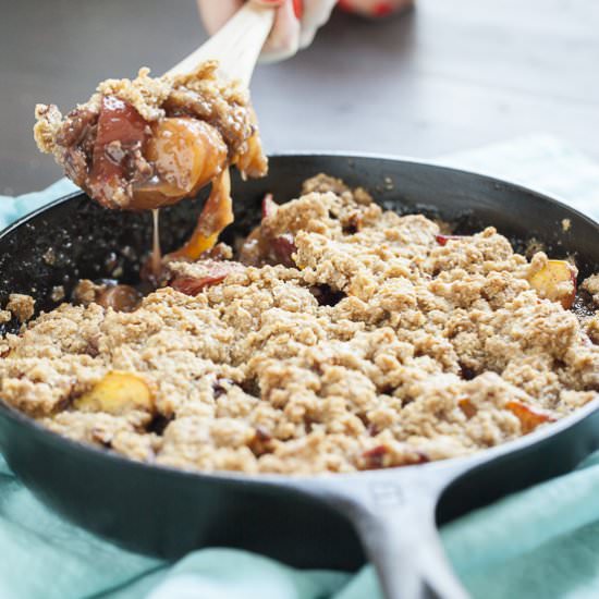 Iron Skillet Peach Crisp