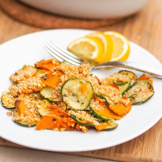 Vegan Zucchini and Squash Gratin