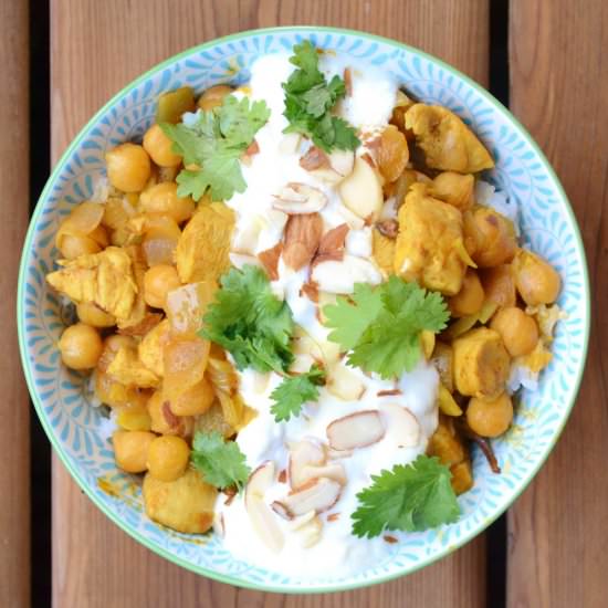 Chickpea and Chicken Korma