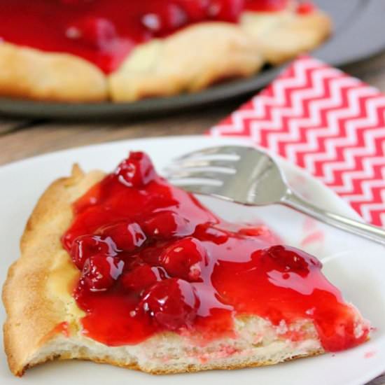 Cherry Cheesecake Pizza