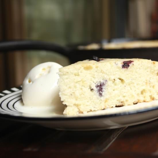 Blueberry Skillet Cake