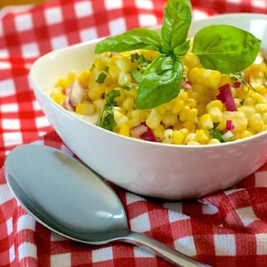 Basil Corn Salad