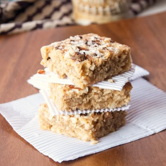 Banana Peanut Butter Blondies