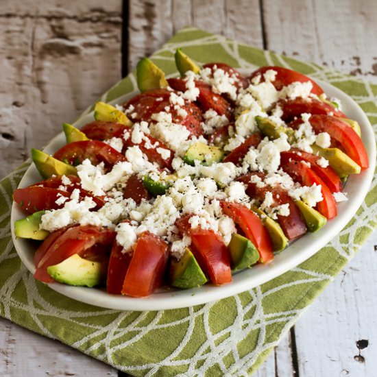 Tomato Avocado Feta Salad