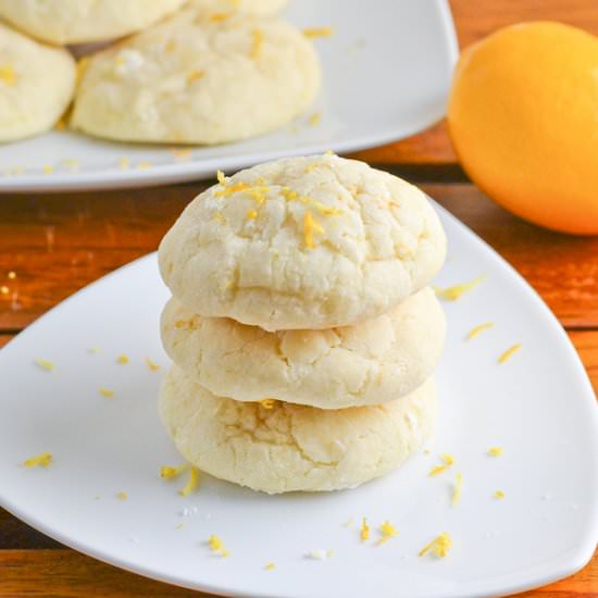 Meyer Lemon Crinkle Cookies