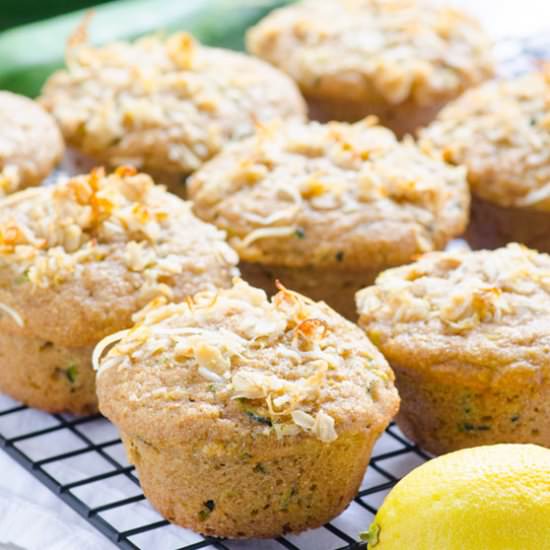 Clean Eating Lemon Zucchini Muffins