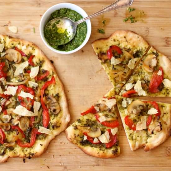 Pesto Crunch Pizza
