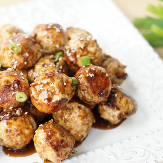Baked Teriyaki Chicken Meatballs