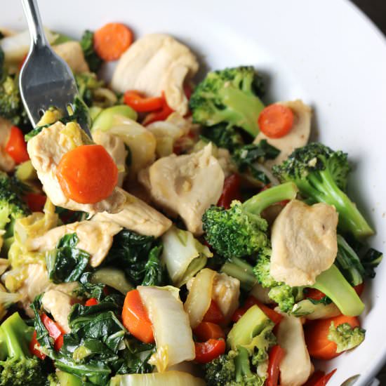 Super Green Stir-Fry with Chicken