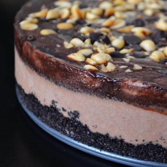 Chocolate Peanut butter No-Bake Pie