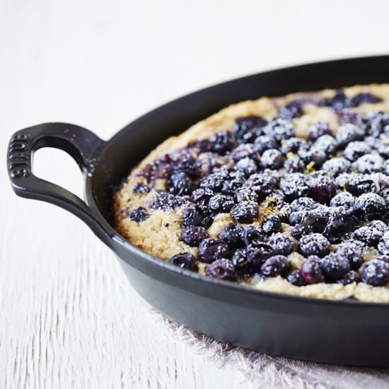 Blueberry & Ricotta Skillet Cake